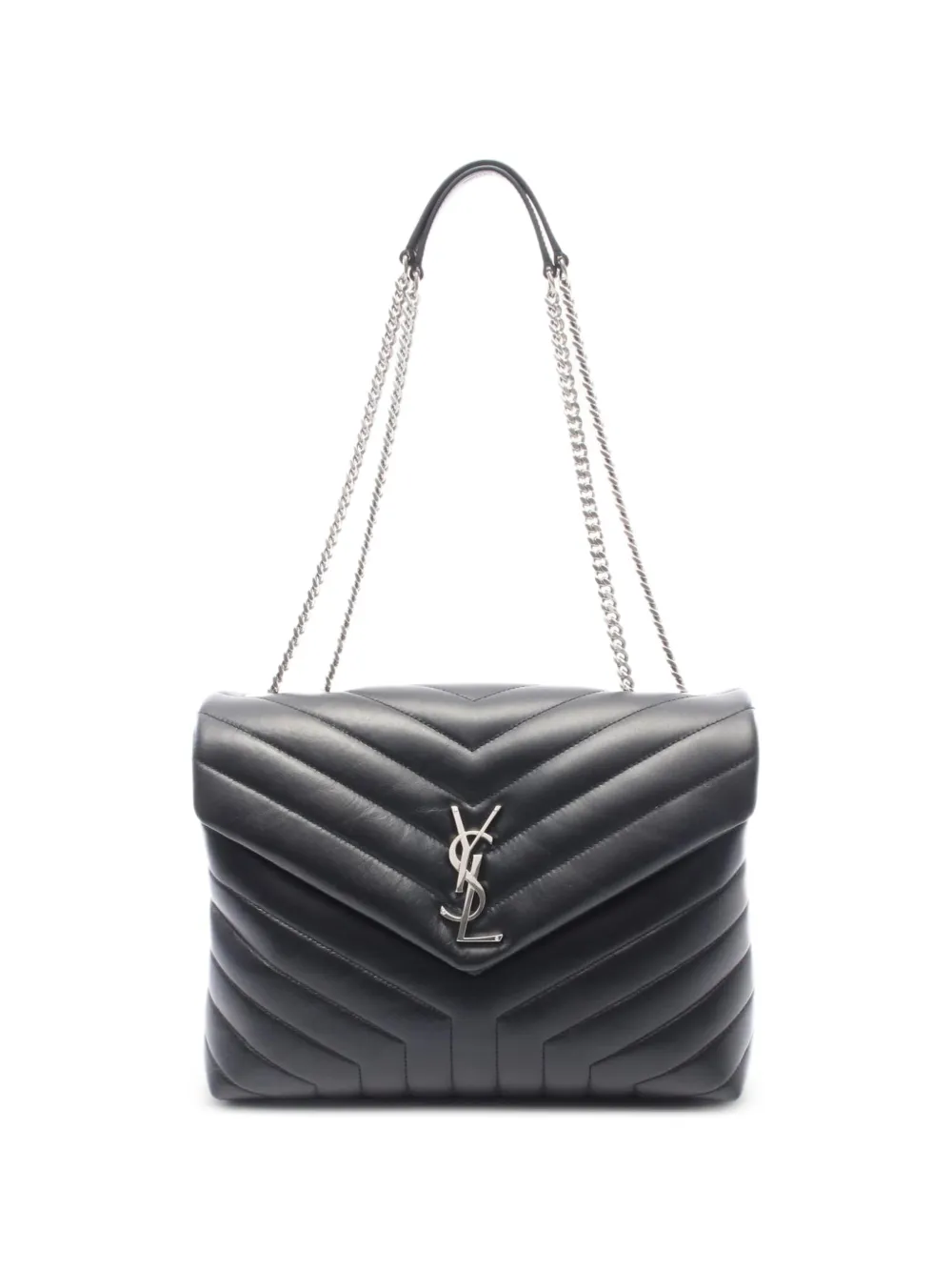 Saint Laurent Pre-Owned 2010s Lulu Medium chain shoulder bag - Black