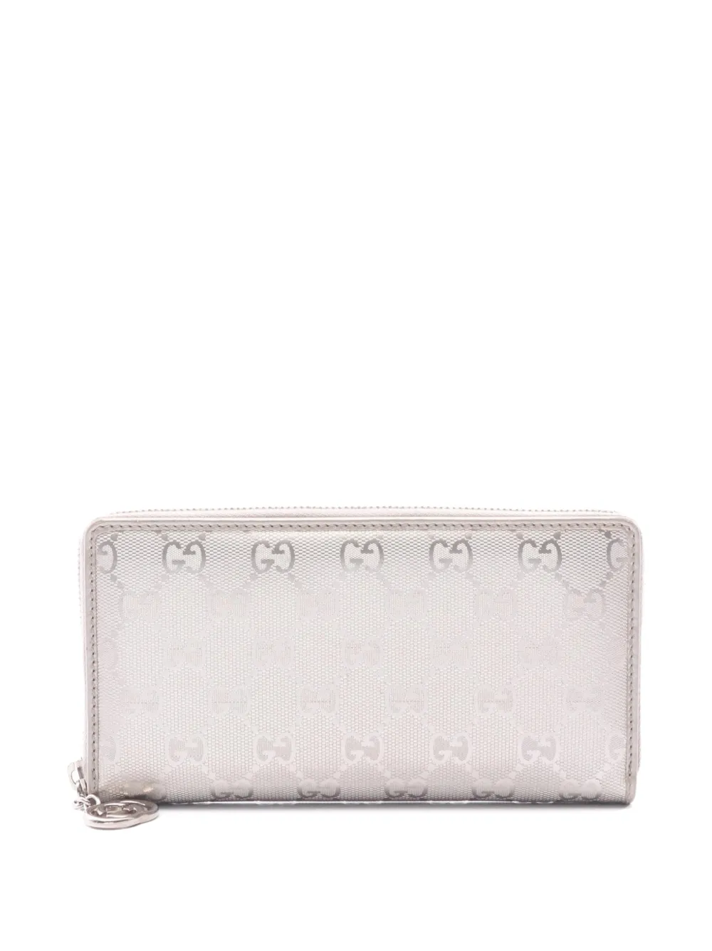 Gucci Pre-Owned 2000s GG Imprime long wallet - Argento