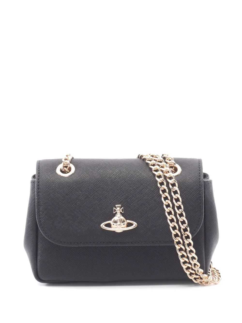 Vivienne Westwood Pre-Owned 2020s small Orb chain crossbody bag - Nero