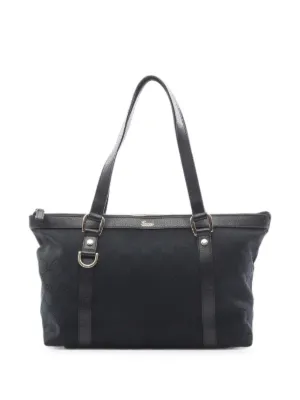 Gucci Pre-Owned アビー GGキャンバス ハンドバッグ | ブラック
