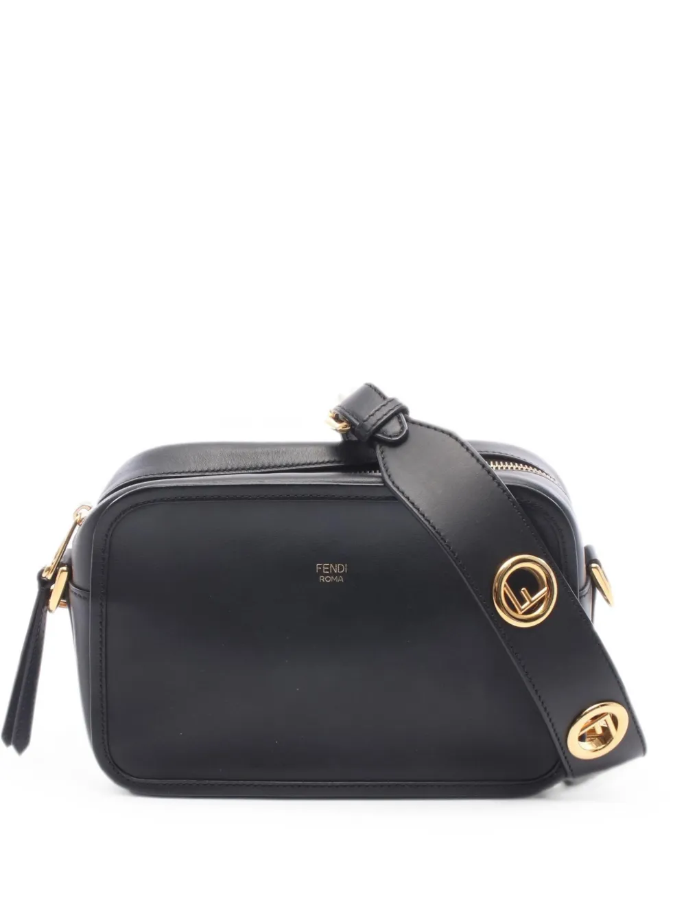 Fendi Pre-Owned 2010s Cam Cam F leather shoulder bag - Nero