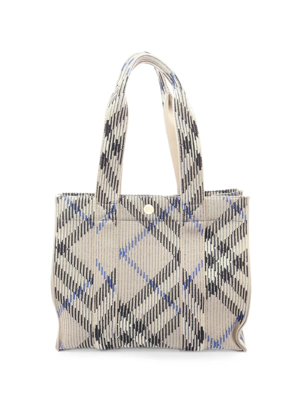 Burberry Pre-Owned 2010s checked tote bag - Grey