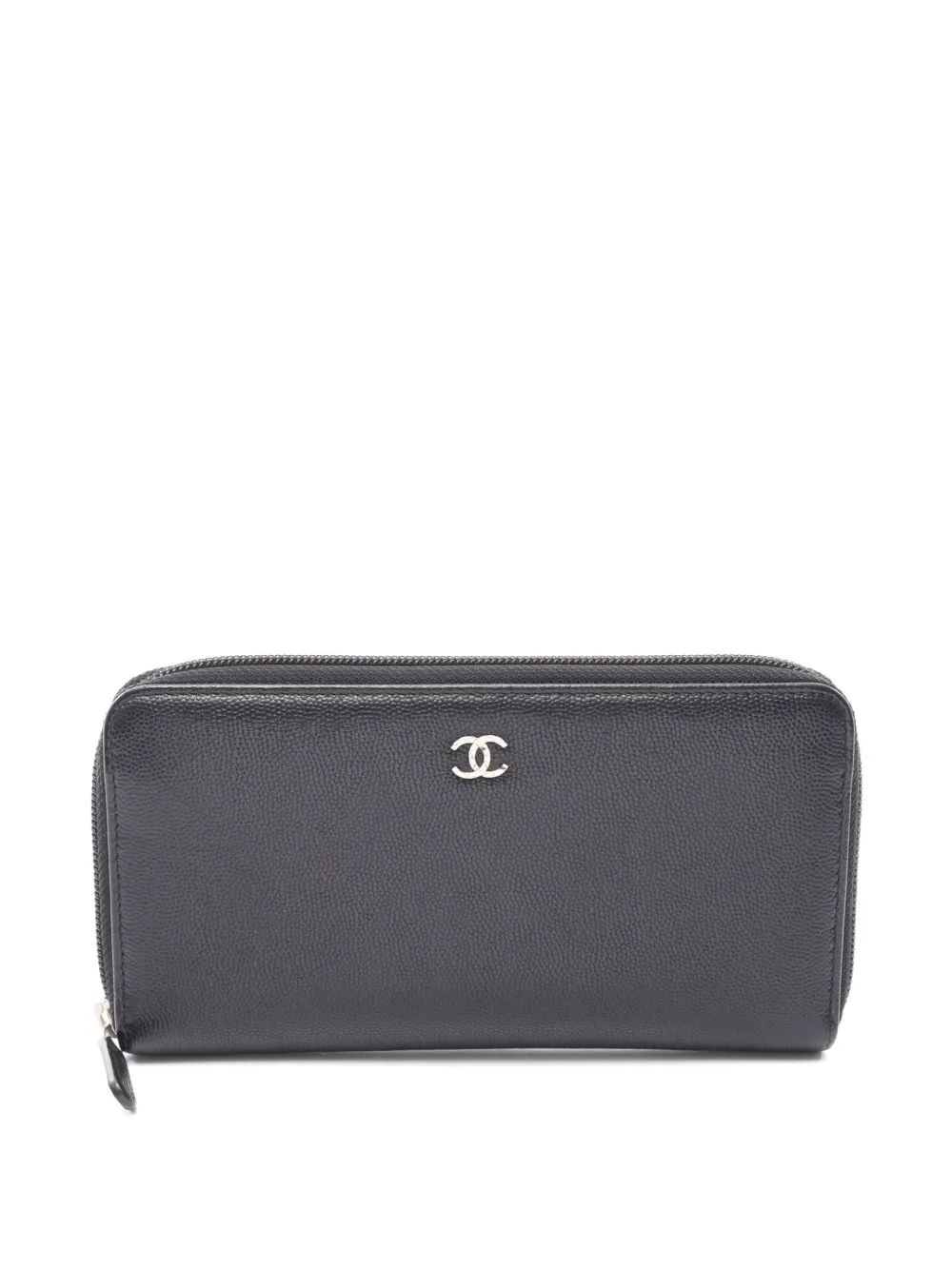 CHANEL Pre-Owned 2013-2014 CC zip-around wallet - Nero