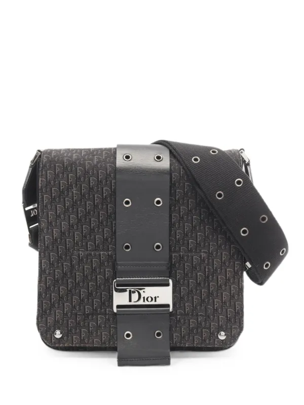 Dior Pre-owned 2010s Street Chic Trotter Shoulder Bag in Black