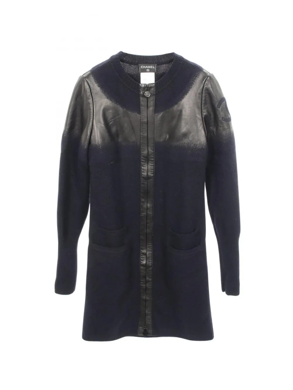CHANEL Pre-Owned 1986-1988 logo-detail jacket - Blu
