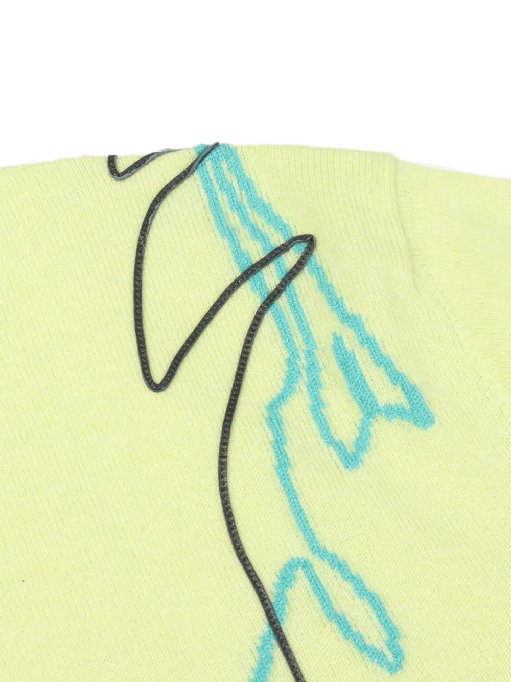 Hermès Pre-Owned Lambskin-detail sweater - Gelb