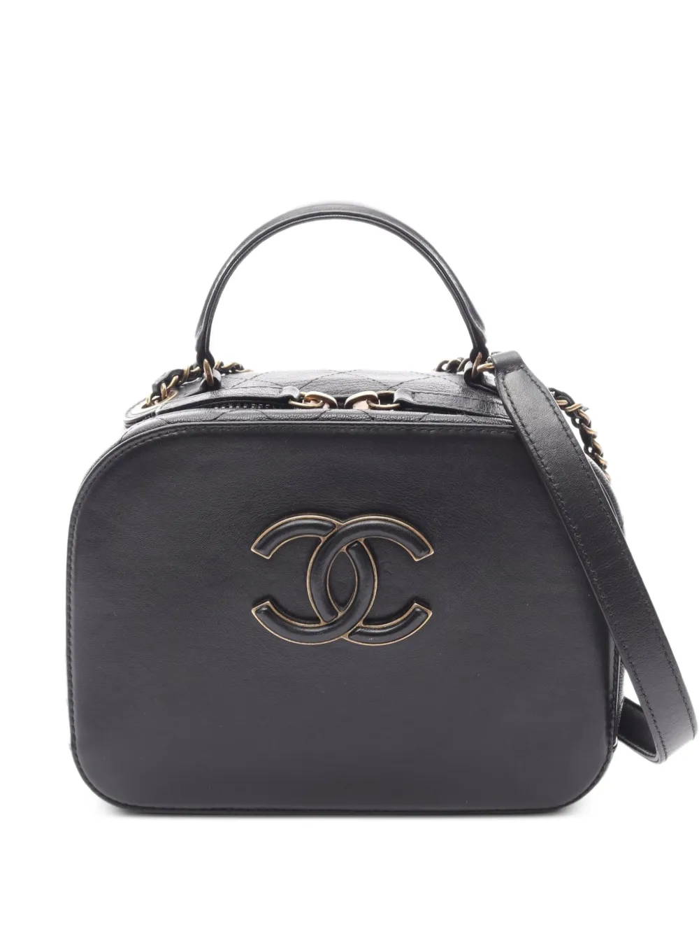 CHANEL Pre-Owned 2016-2017 Curve shoulder bag - Black
