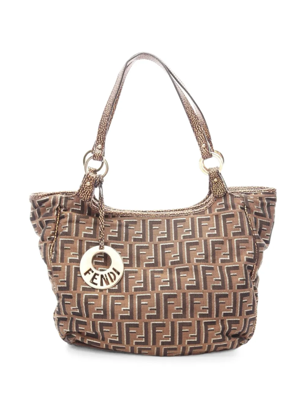Fendi Pre-Owned 2010s Zucca shoulder bag - Marrone