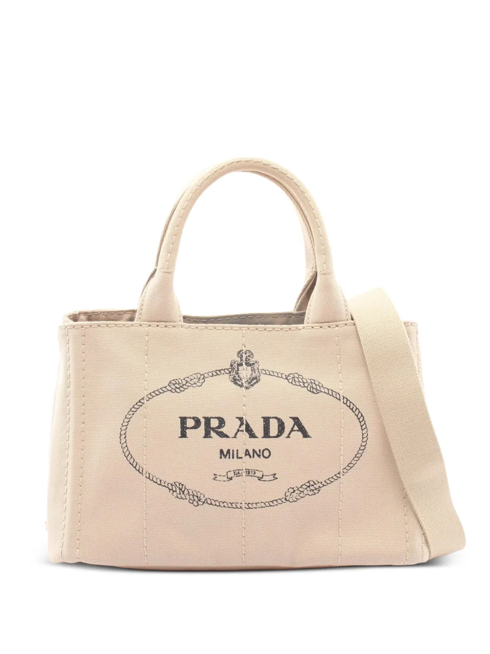 Prada Pre-Owned 2010s logo-print tote bag - Toni neutri