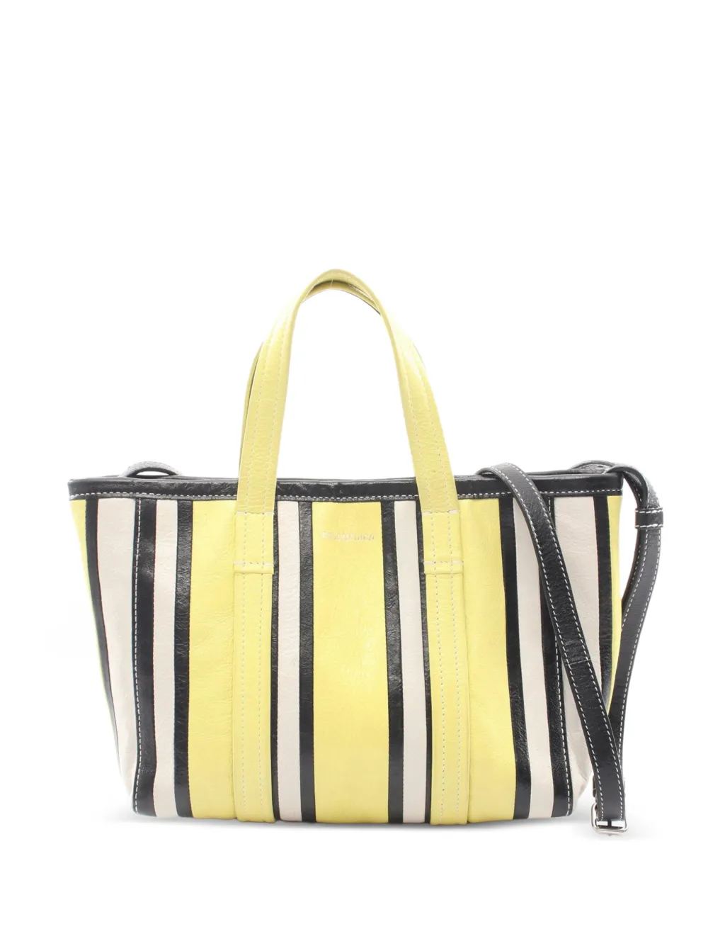 Balenciaga Pre-Owned 2000s Barbes striped tote bag - Giallo