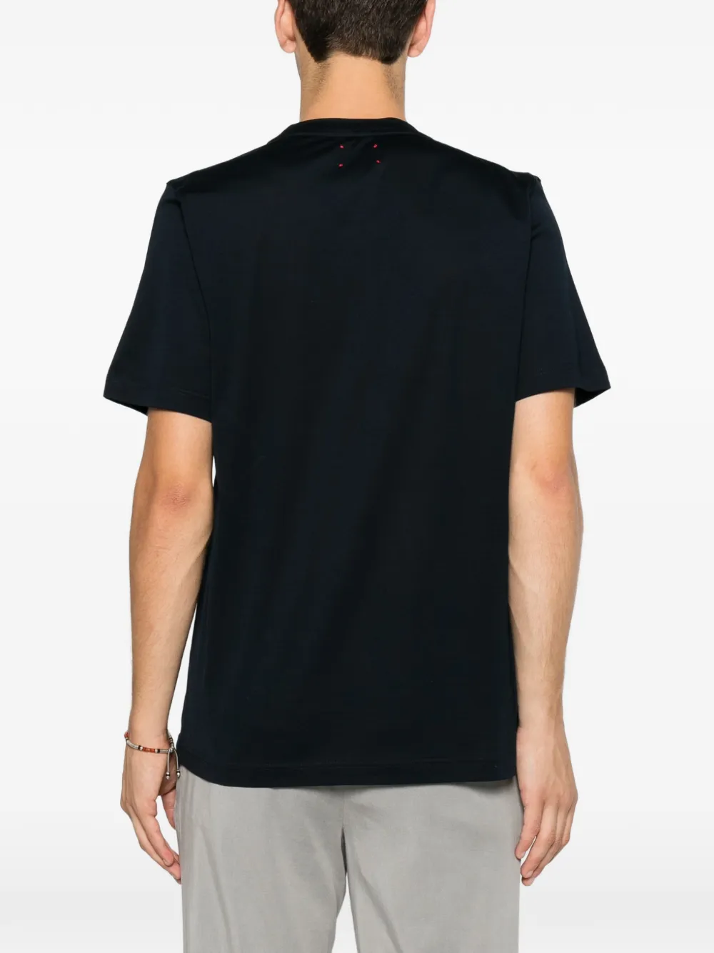 Kiton T-shirt met logoprint Blauw