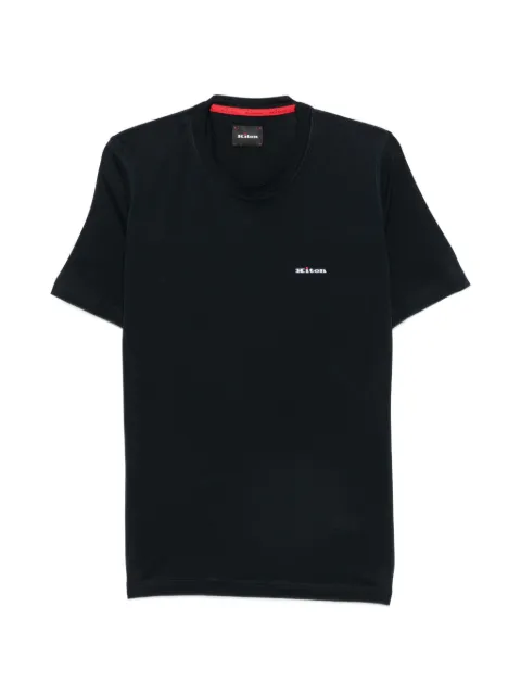 Kiton logo-embroidered T-shirt