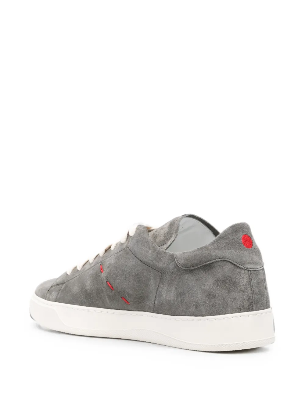 Kiton suede lace-up sneakers Grijs