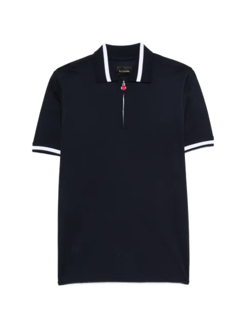 Kiton zip-fastening polo shirt