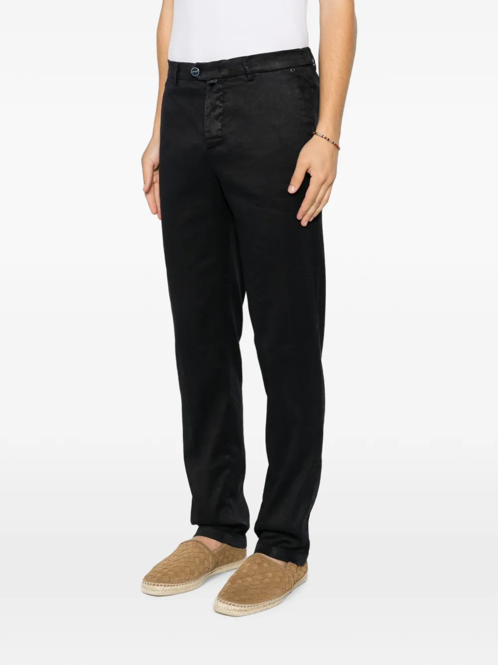 Kiton Straight broek Blauw