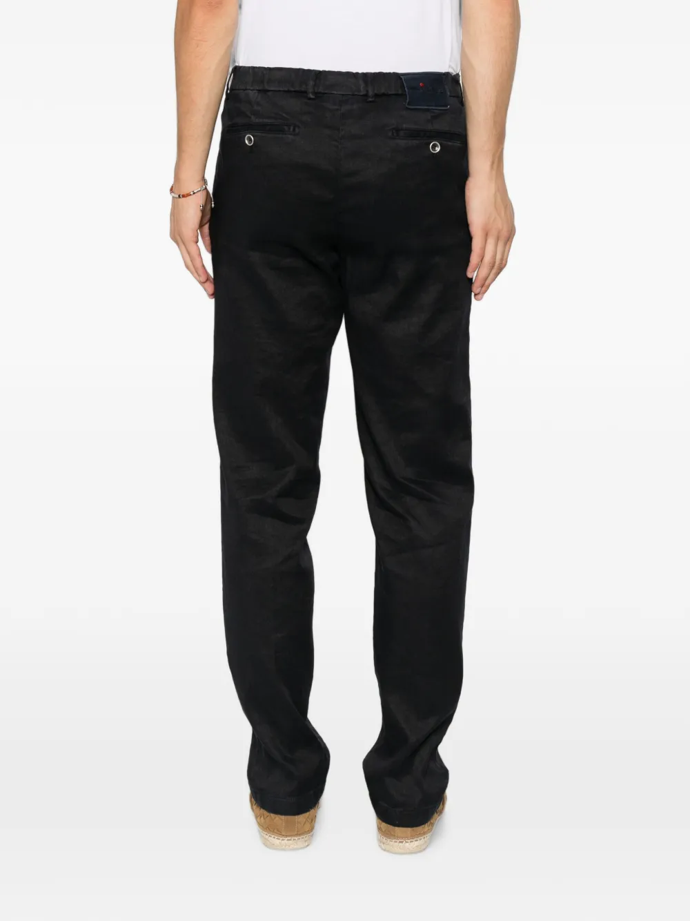 Kiton Straight broek Blauw