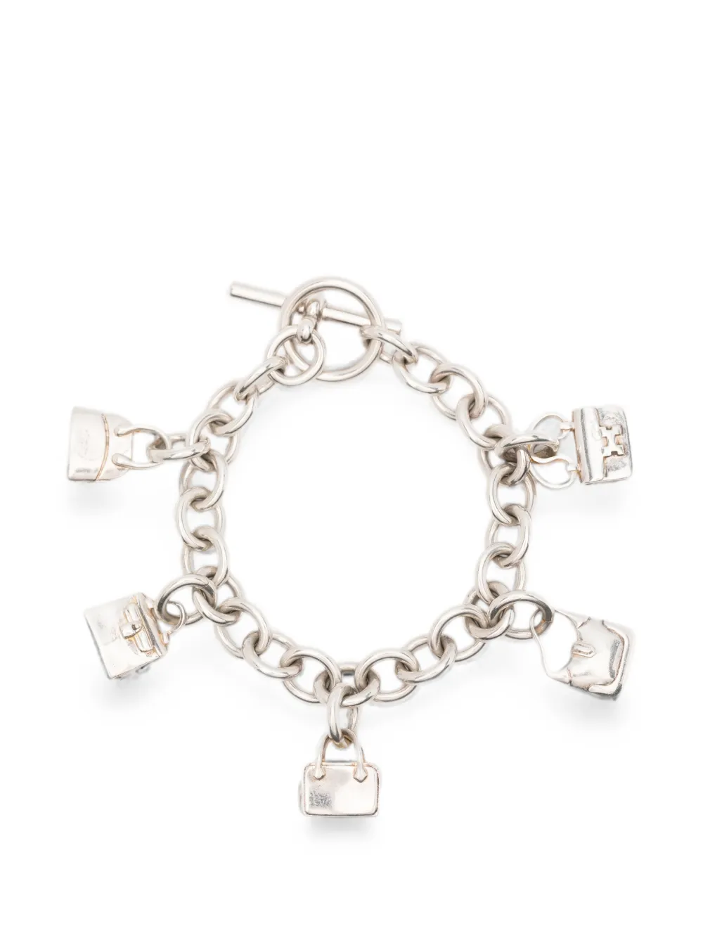Hermès Pre-Owned La Ronde des Sacs charm bracelet - Argento