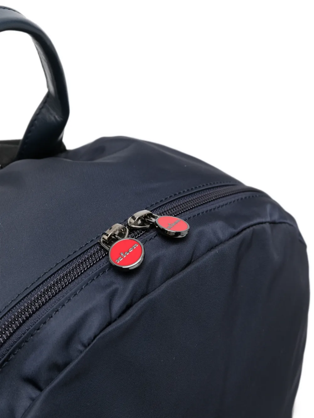Kiton Rugzak met logoplakkaat en ritssluiting Blauw