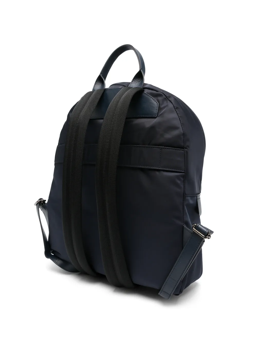 Kiton Rugzak met logoplakkaat en ritssluiting Blauw