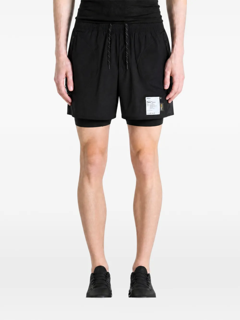 Satisfy Rippy™ 5" gelaagde trainingsshorts Zwart