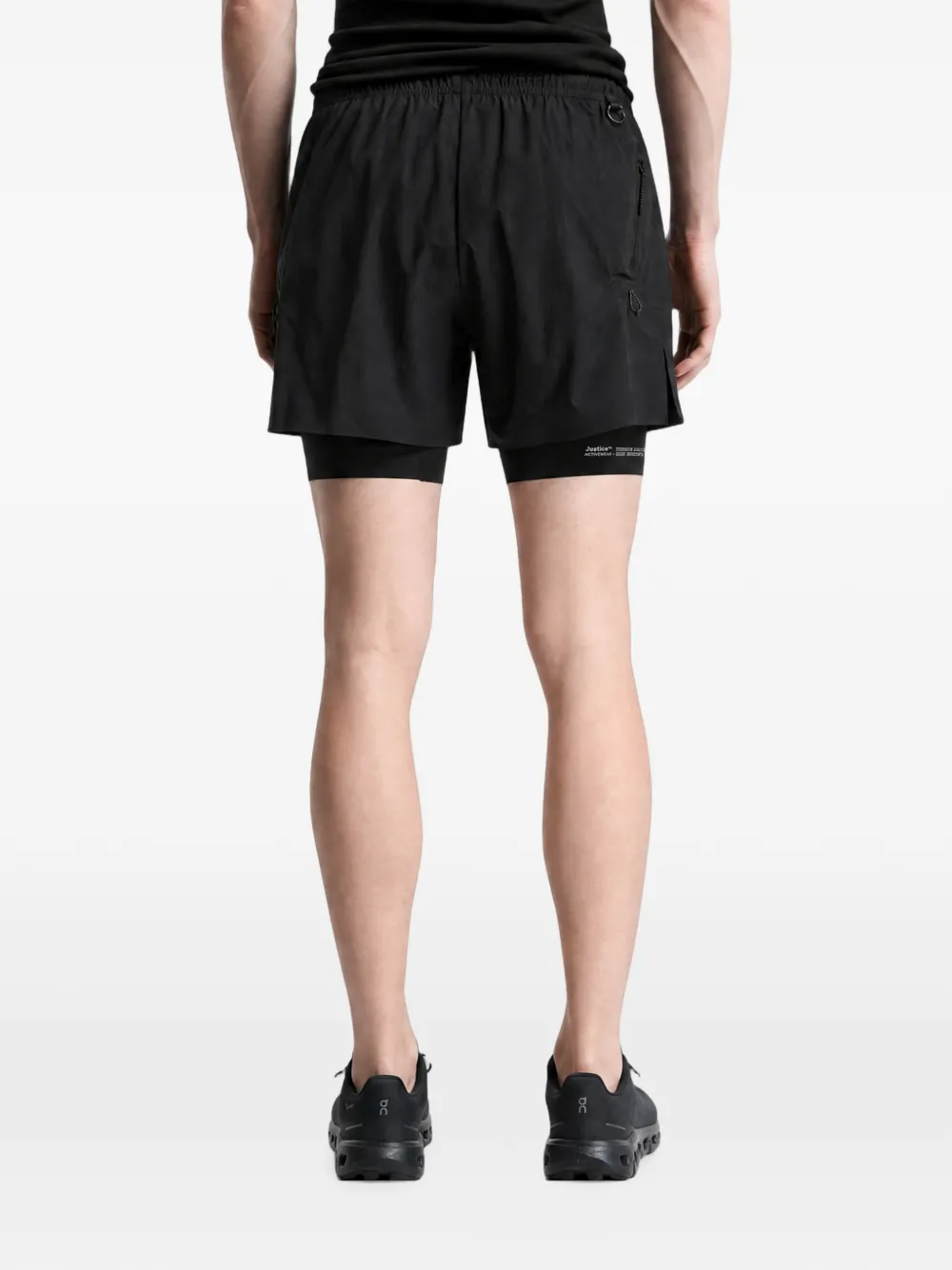 Satisfy Rippy™ 5" gelaagde trainingsshorts Zwart