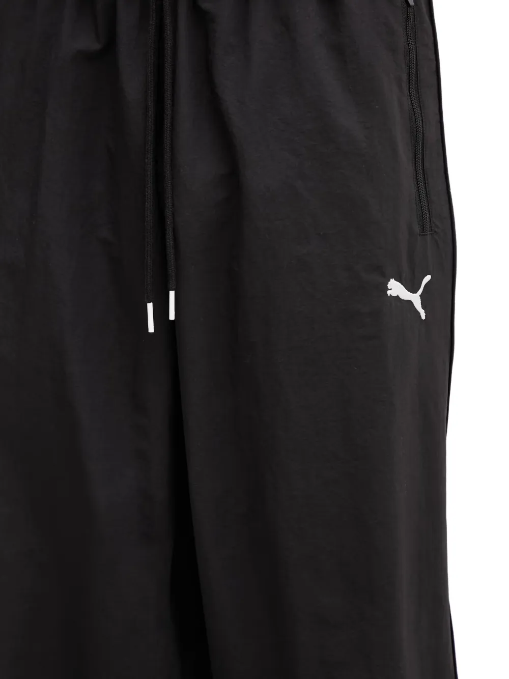 PUMA T7 logo-print side-stripe track pants Zwart
