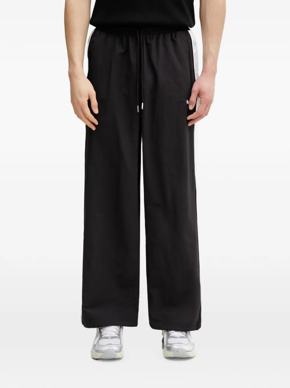 PUMA T7 logo-print side-stripe track pants - Nero