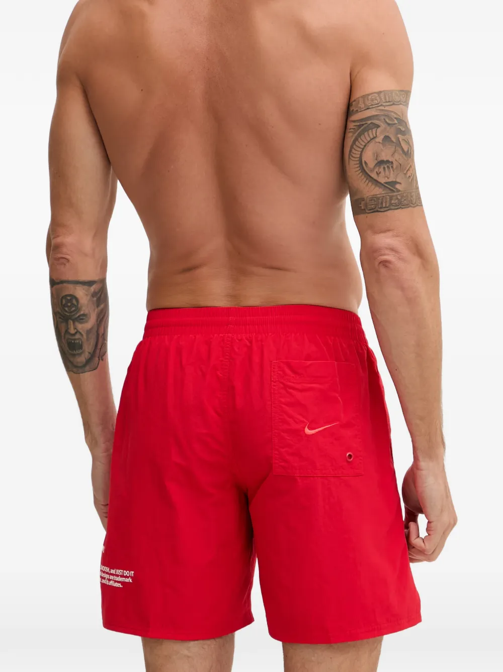 Nike Zwembroek met Swoosh-print Rood