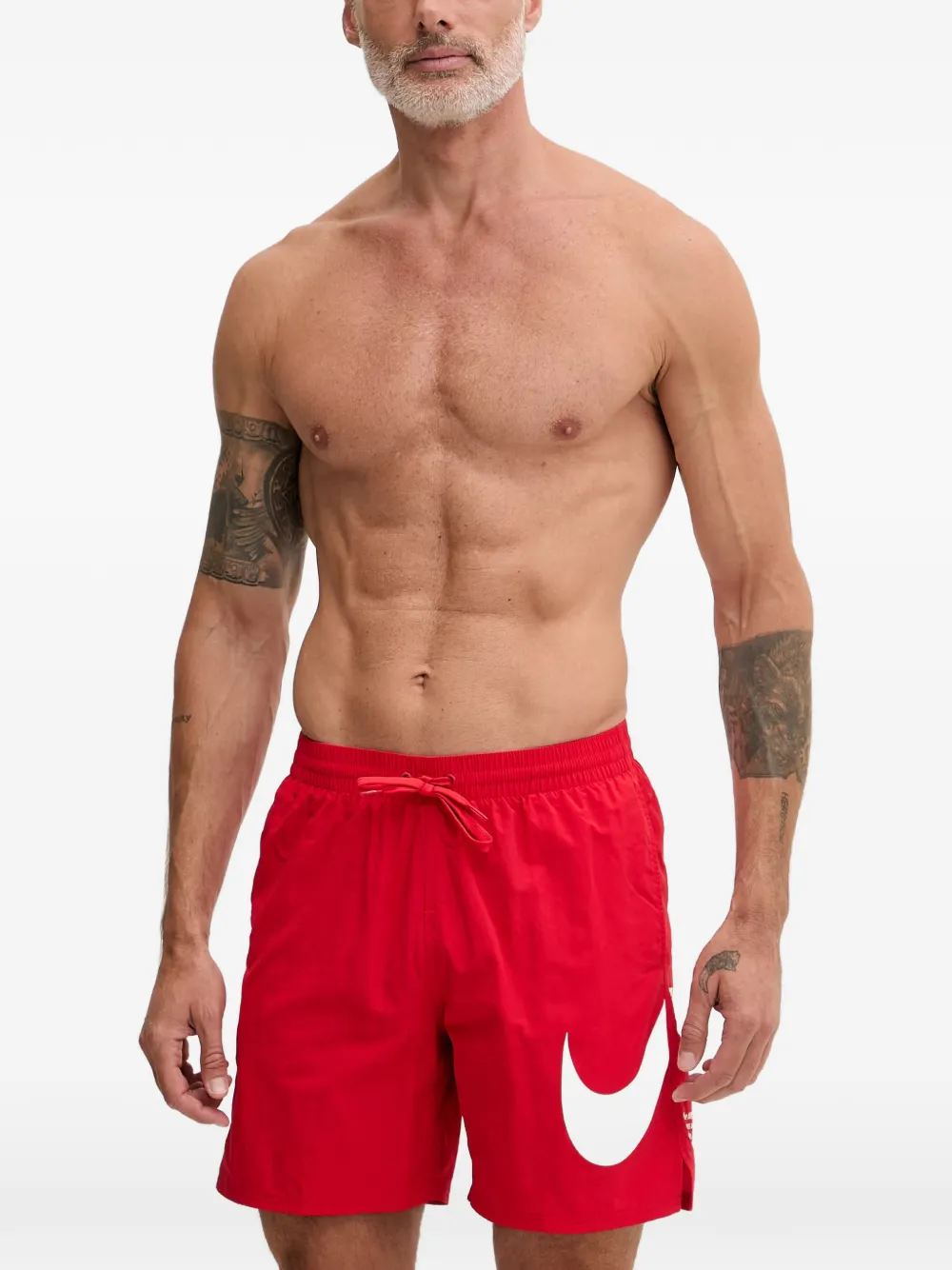 Nike Zwembroek met Swoosh-print Rood
