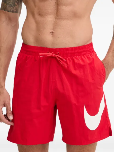Nike Swoosh-print swim shorts
