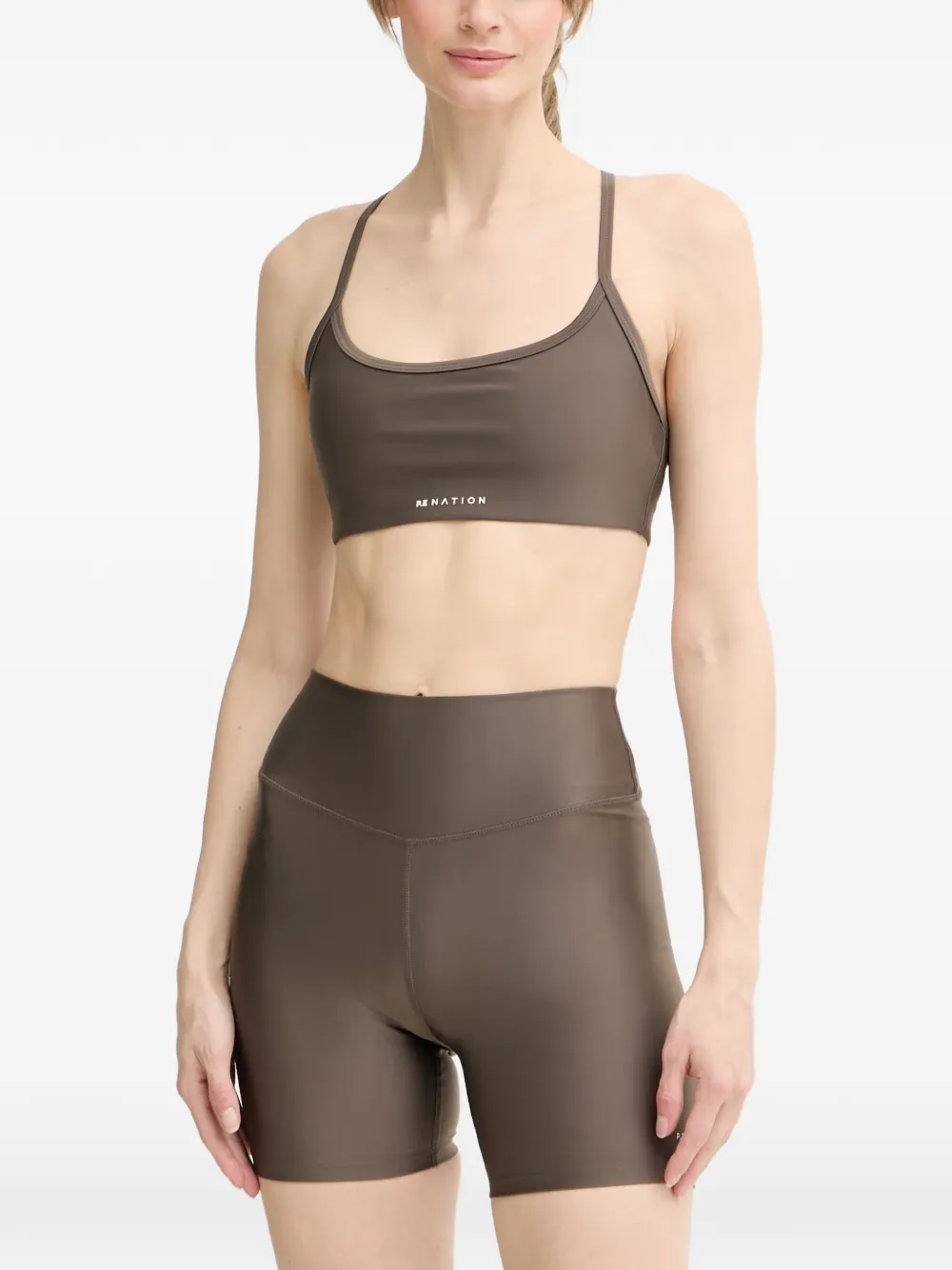 P.E Nation Fairmont sports bra - Braun