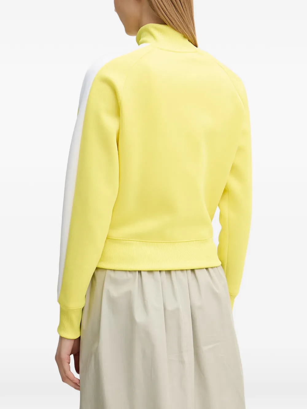 PUMA T7 Always On side-stripe sweatshirt Geel