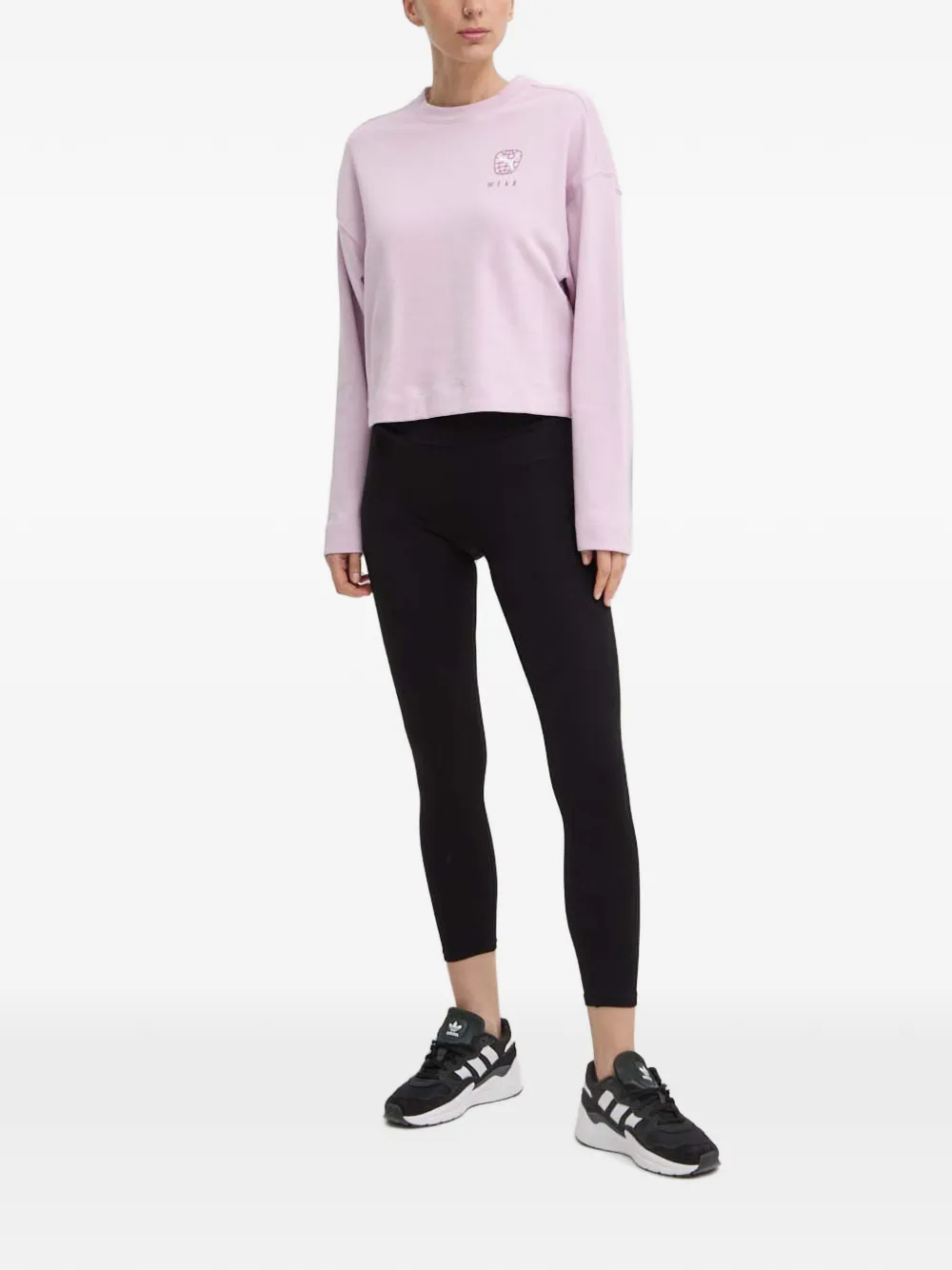 PUMA Sweater met logoprint Paars