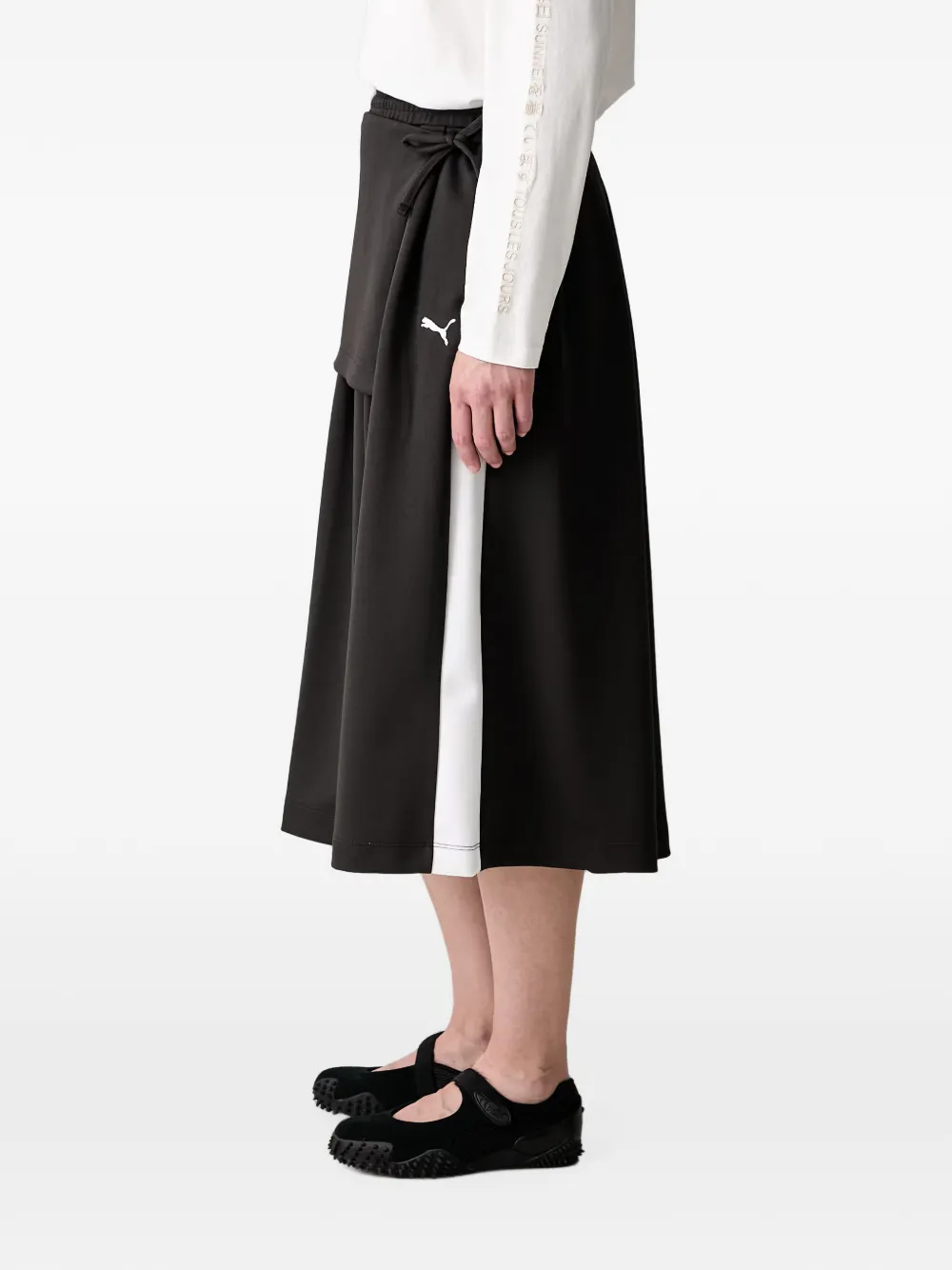 PUMA T7 midi-plooirok Zwart