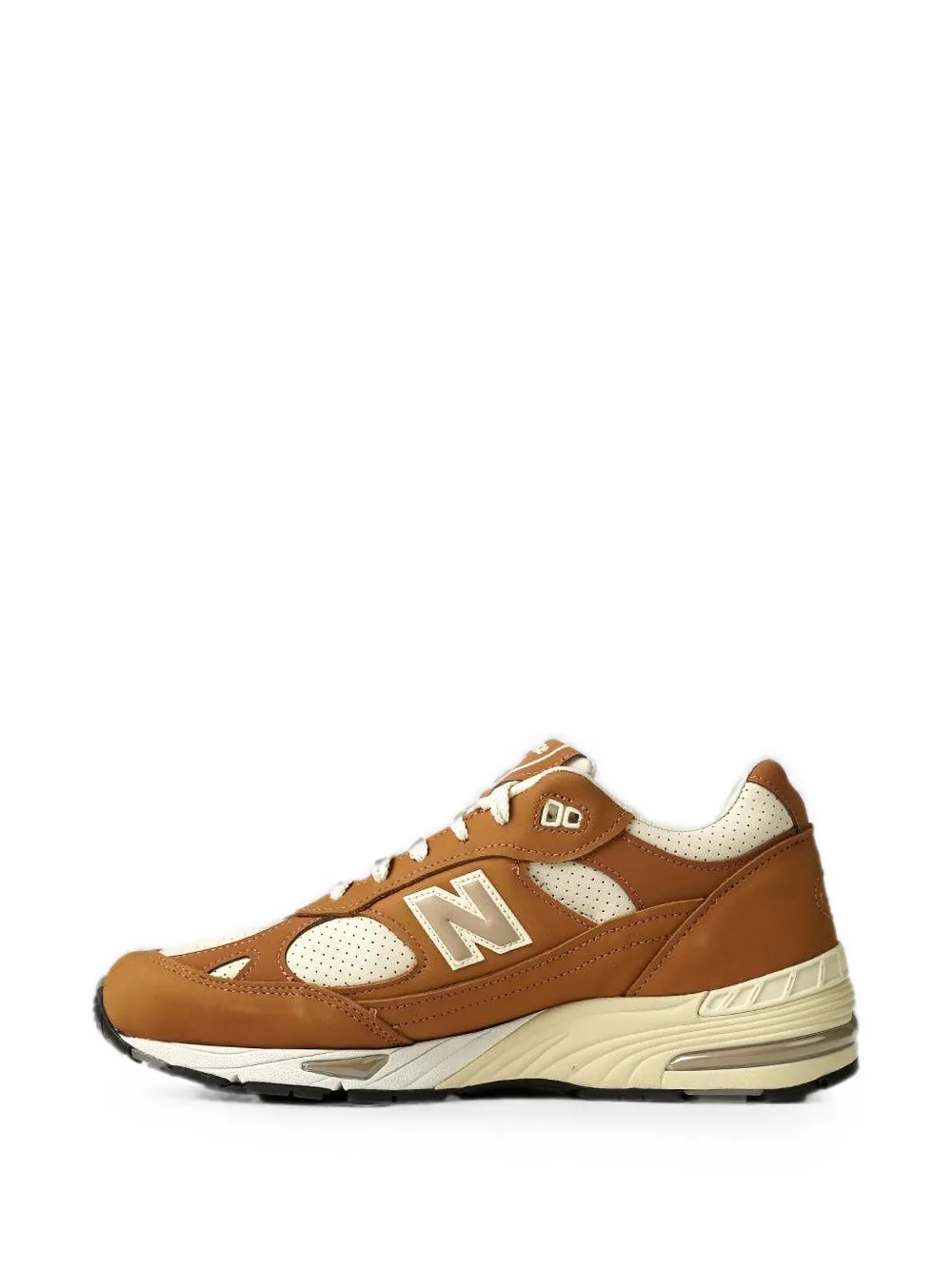 New Balance Made in UK 991v1 suede-panel sneakers Bruin