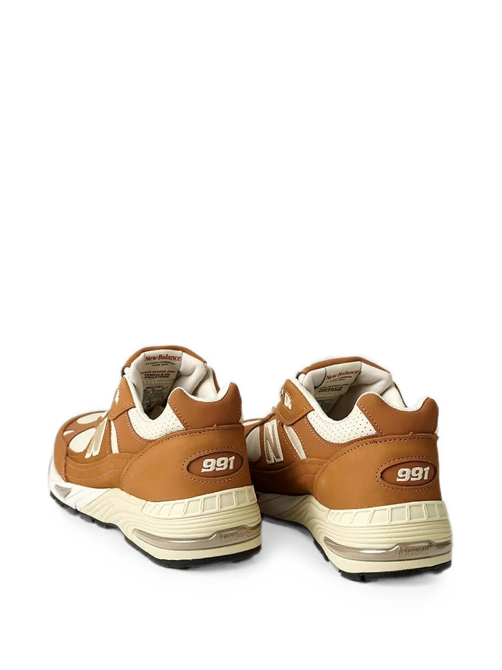 New Balance Made in UK 991v1 suede-panel sneakers Bruin