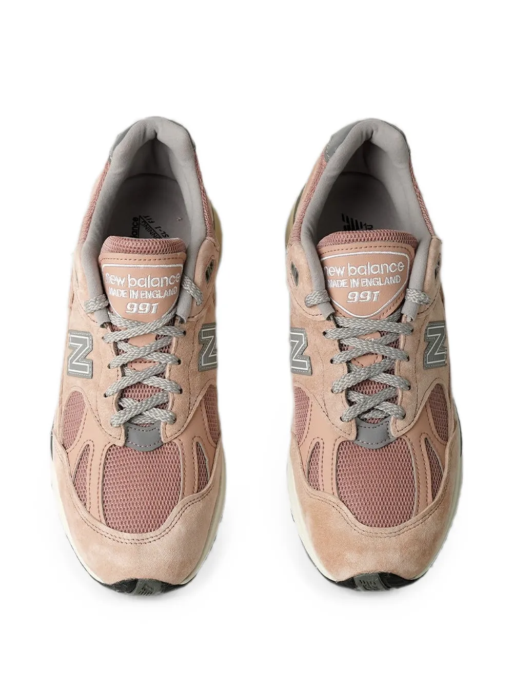 New Balance Made In UK 991v2 suede-panel sneakers Roze