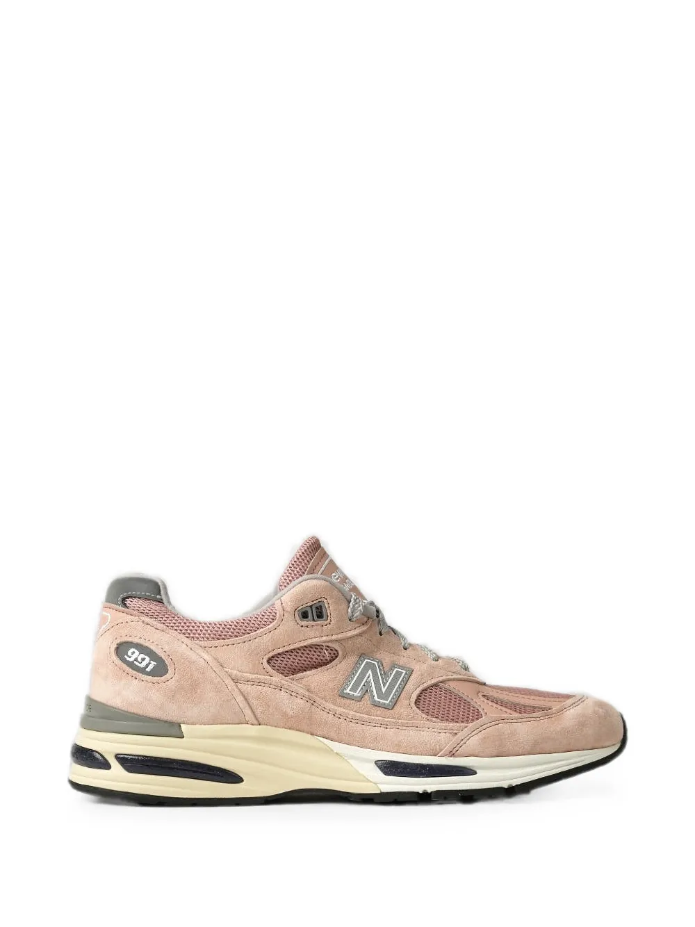 New Balance Made In UK 991v2 suede-panel sneakers Roze