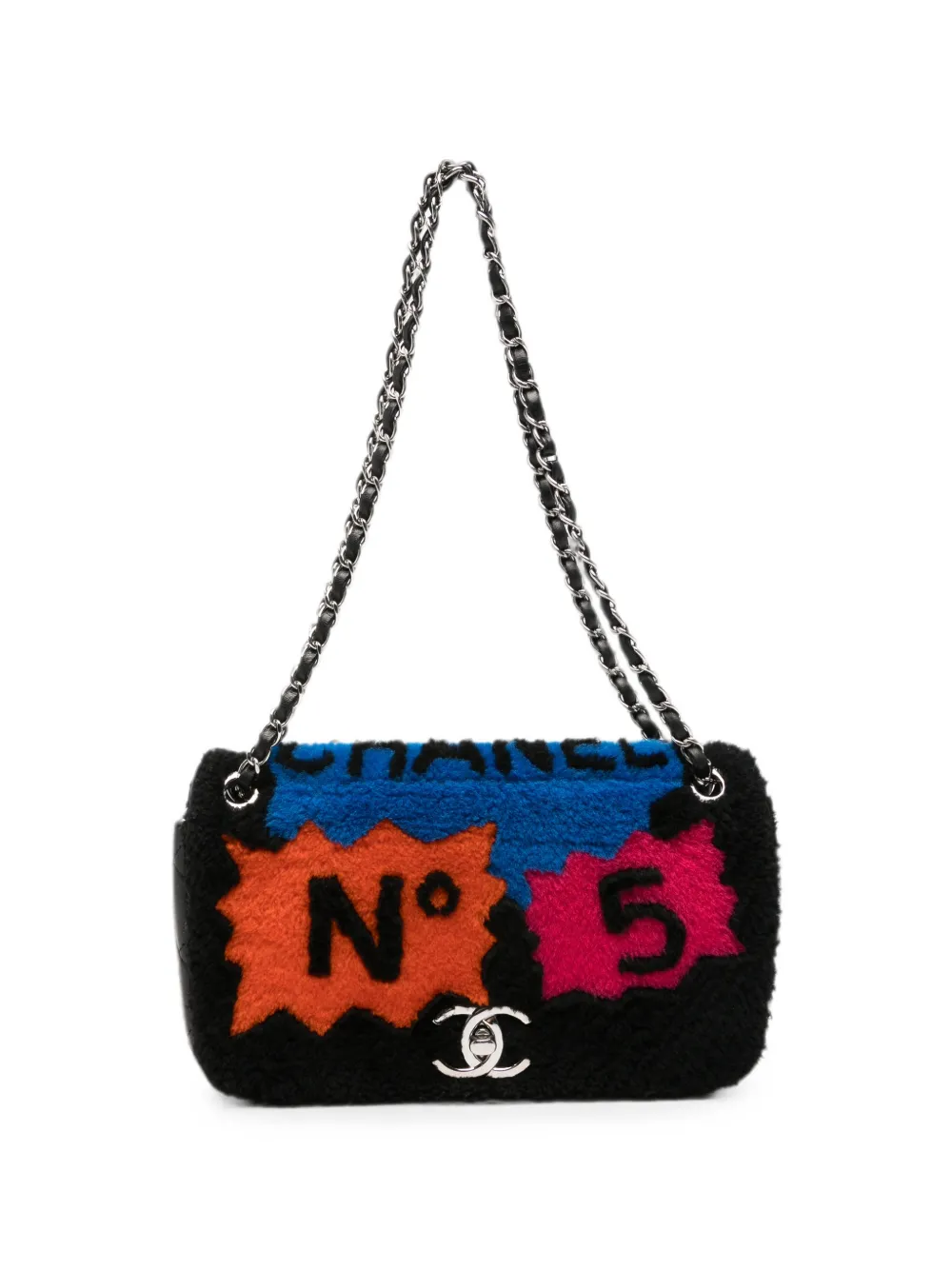 CHANEL Pre-Owned Supermarket logo-plaque shoulder bag - Black