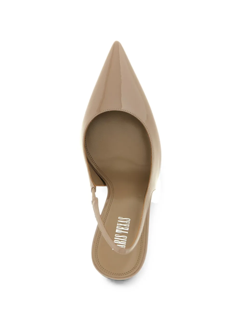 Paris Texas Lidia patent-leather slingback pumps Beige
