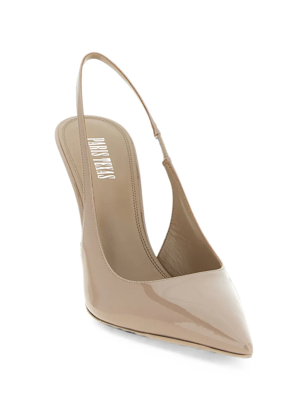 Paris Texas Lidia patent-leather slingback pumps Beige