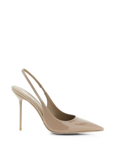 Paris Texas Lidia patent-leather slingback pumps