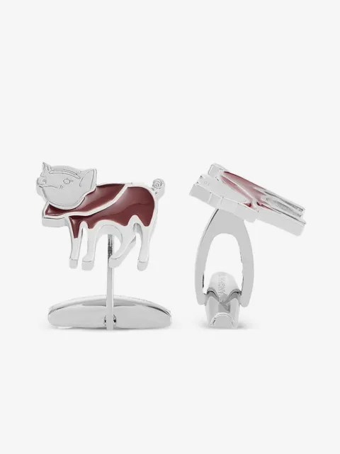Shanghai Tang Nunzio pig-motif cufflinks