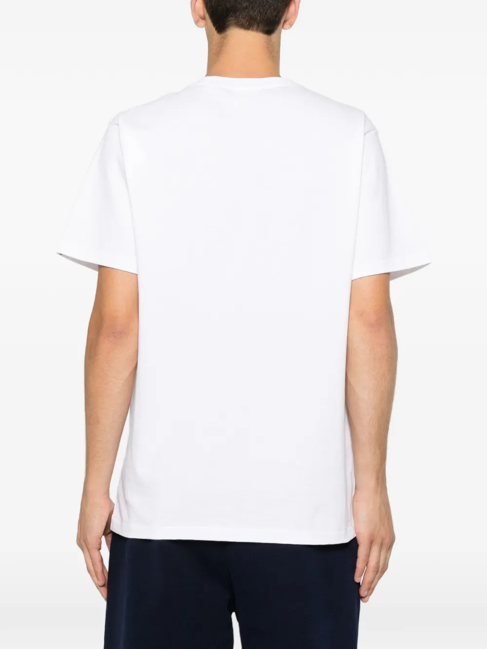 A BATHING APE Katoenen T-shirt met logoprint Wit