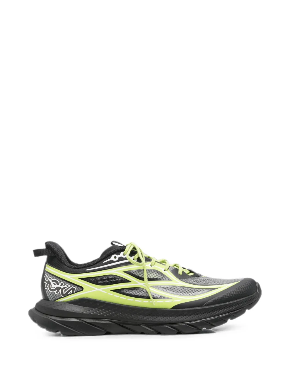 HOKA mesh-panelled sneakers Grijs