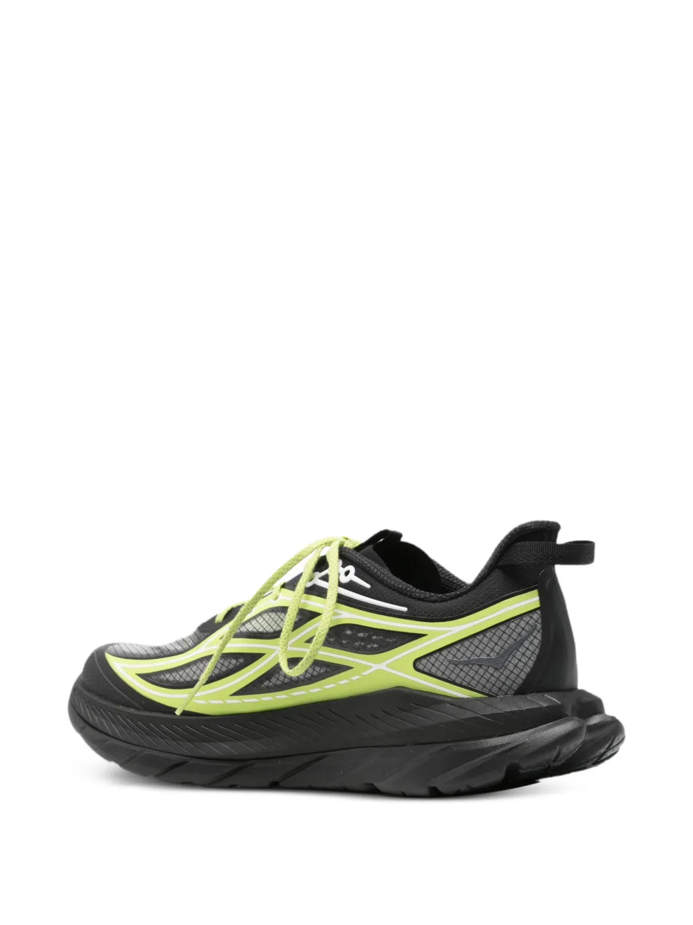 HOKA mesh-panelled sneakers Grijs