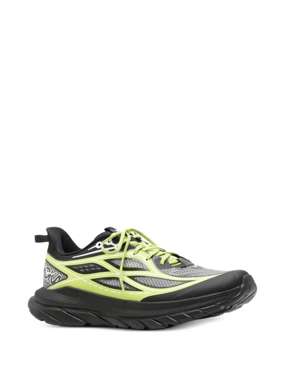 HOKA mesh-panelled sneakers Grijs