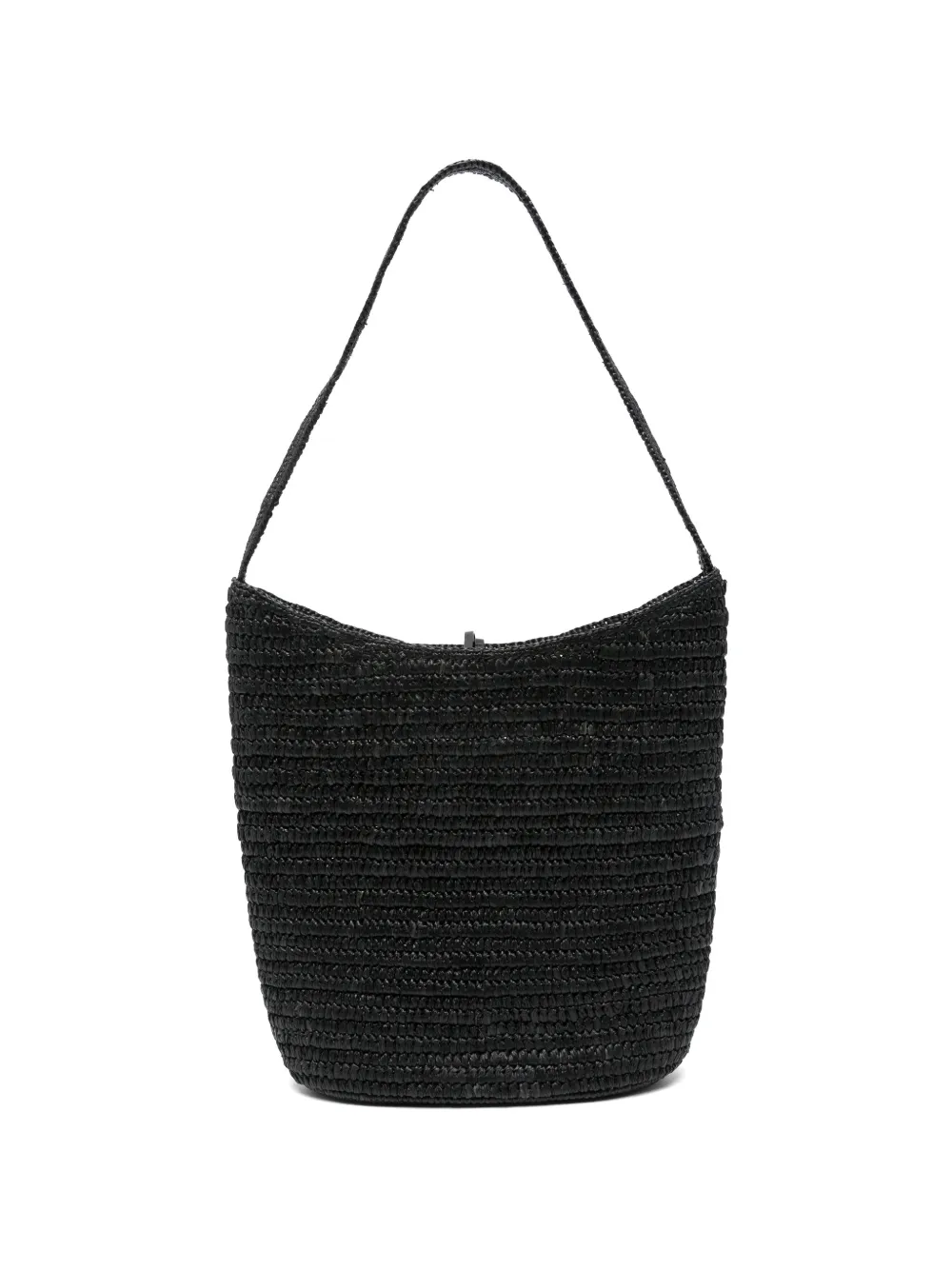 The Row Alma woven shoulder bag - Nero