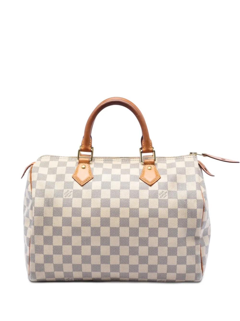 Louis Vuitton Pre-Owned 2015 Damier Azur Speedy 30 boston bag - Bianco