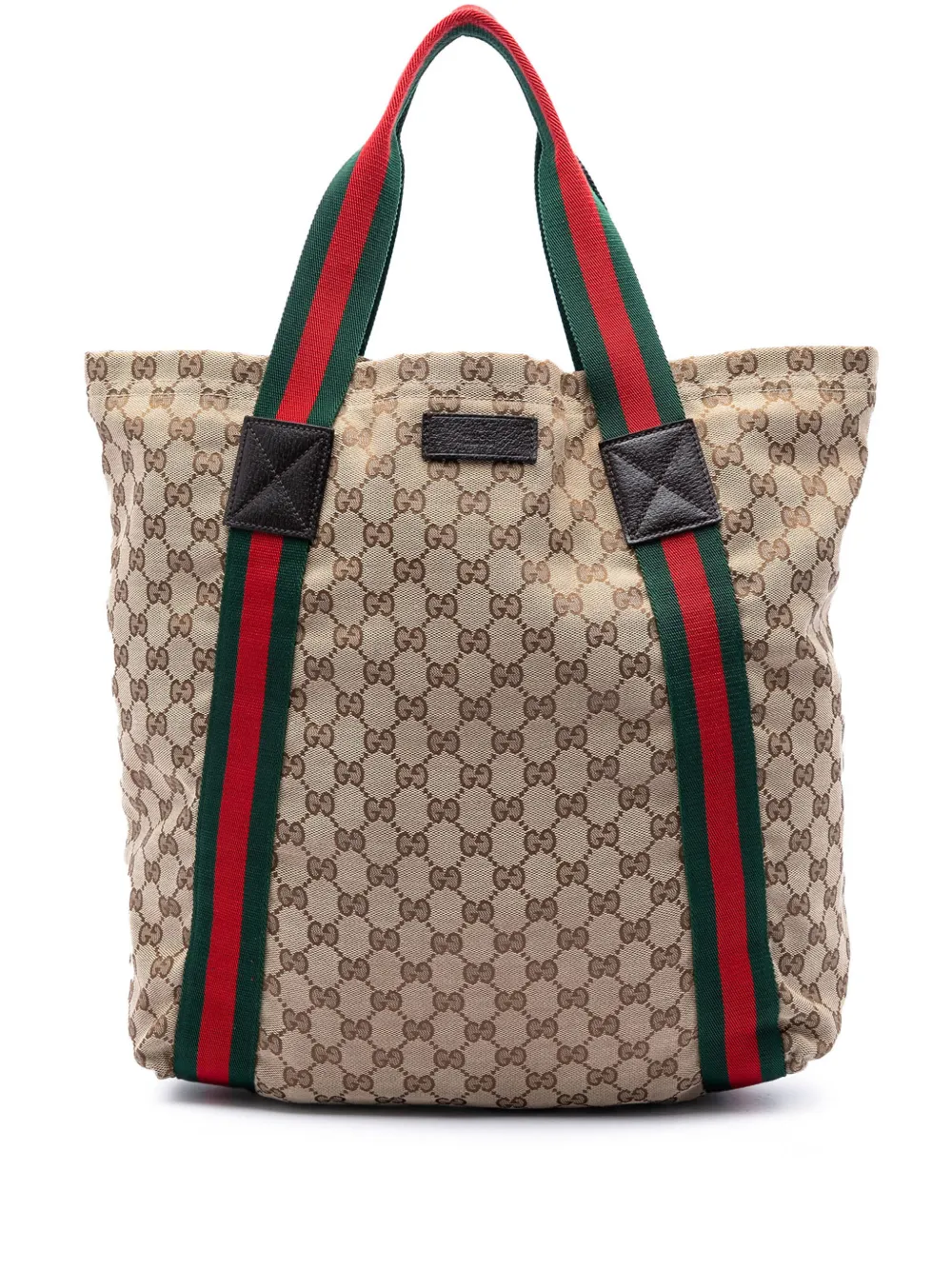 Gucci Pre-Owned 2000-2015 GG Canvas Web tote bag - Toni neutri